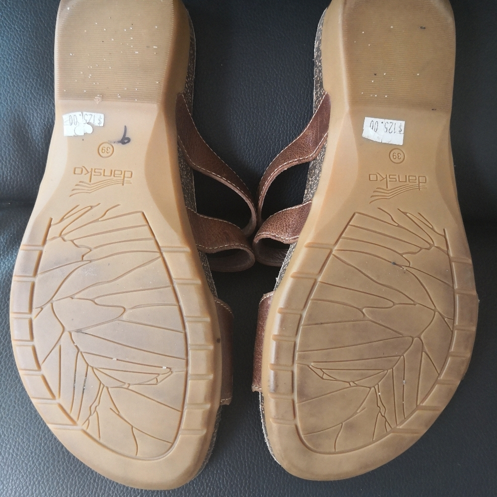 Dansko Brown Leather Sandals EU39 - Picture 9 of 16